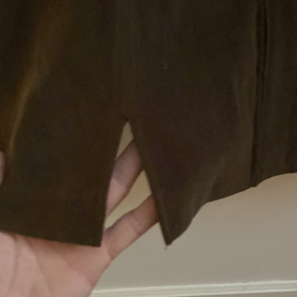 Notations, vintage, brown jacket, shirt, blouse, zip up front size extra large - Picture 4 of 6